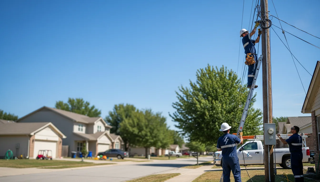 Residential electrician providing installation services in Spring Lake, MN